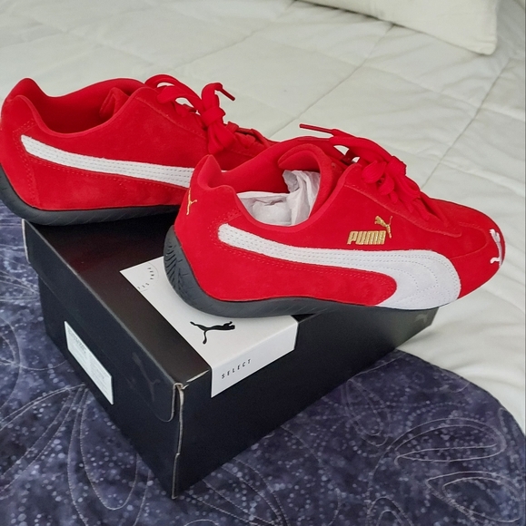 NIB Puma Speedcat sneakers, red, US 6 (mens), EU 38 (about a women's 7.5) - Picture 9 of 12